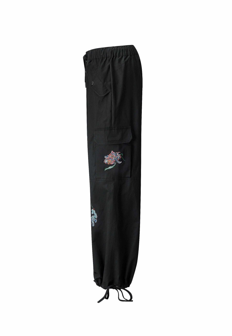 Ed Hardy Womens Mystic Panther Cargo Pants Trousers