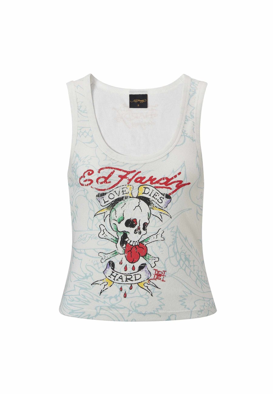 Ed Hardy Womens Love-Dies-Hard Vest