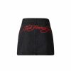 Ed Hardy Womens Grey Dragon Mini Skirt