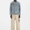 Ed Hardy Mens Battle Of Eagles Denim Chore Jacket
