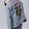Ed Hardy Mens Love-Runs Wild Denim Jacket
