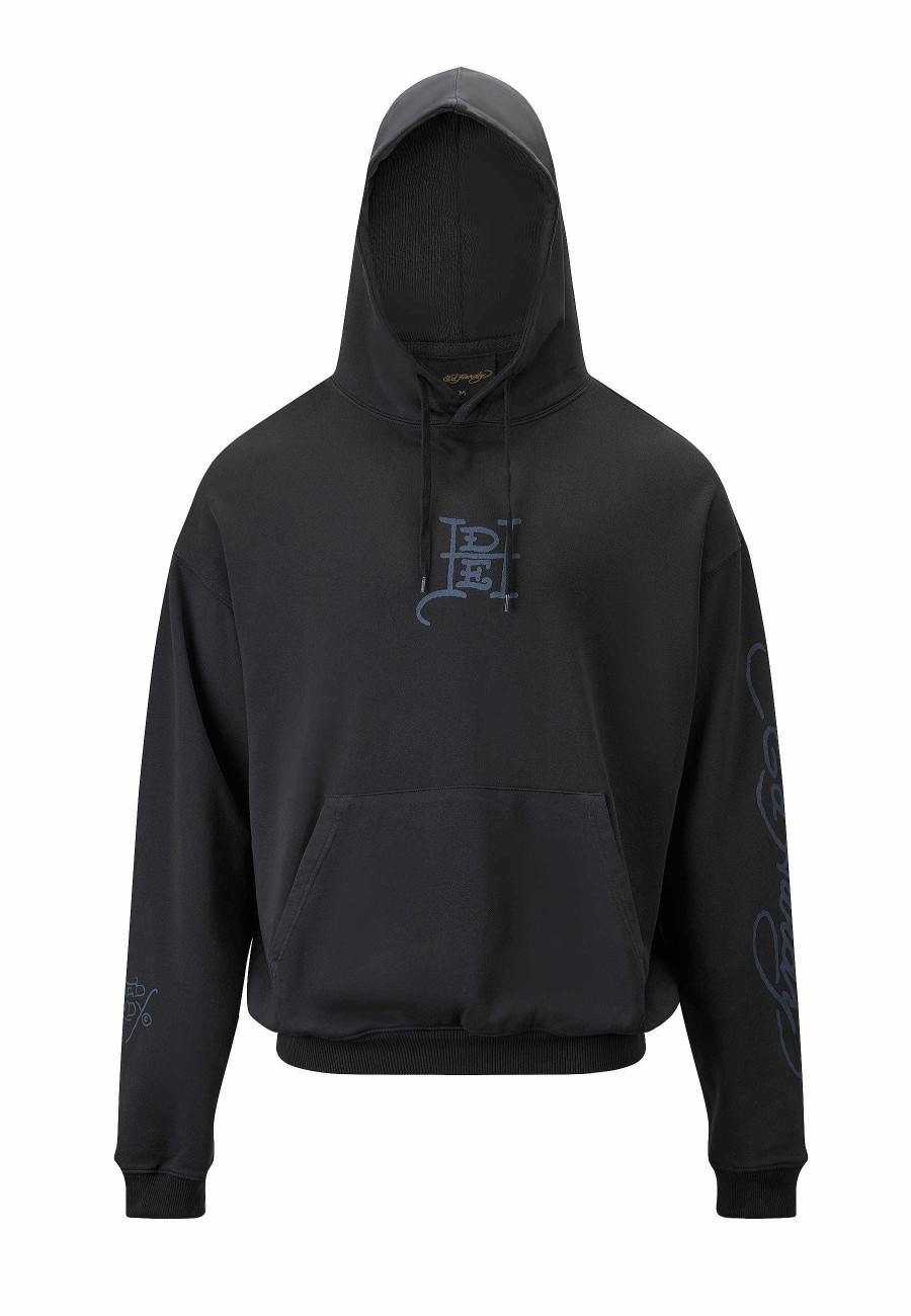Ed Hardy Mens Eye-Ball Graphic Hoodie