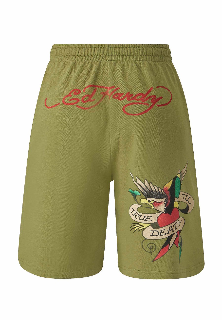 Ed Hardy Mens True Till Death Sweat Shorts