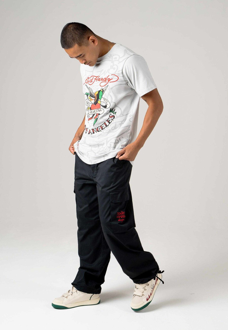 Ed Hardy Mens Love Dies Hard Cargo Pants Trousers