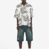 Ed Hardy Mens Black Snake Denim Jorts Shorts
