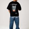 Ed Hardy Mens Battle-Dragon Tattoo Denim Trousers Baggy Jeans