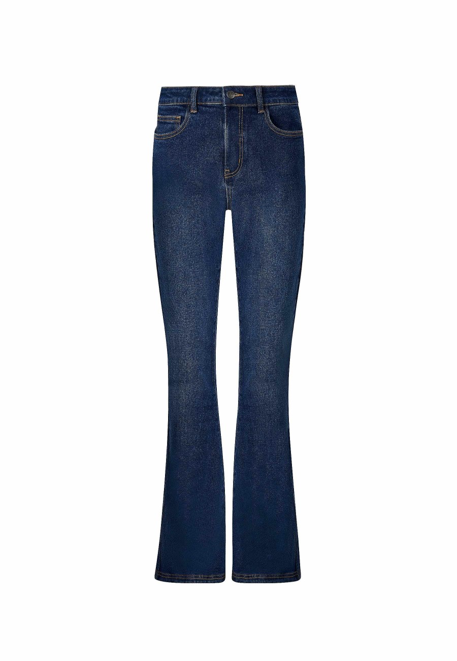 Ed Hardy Womens New York City Bootleg Fit Denim Trousers Jeans