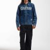 Ed Hardy Mens Panther Denim Team Jacket
