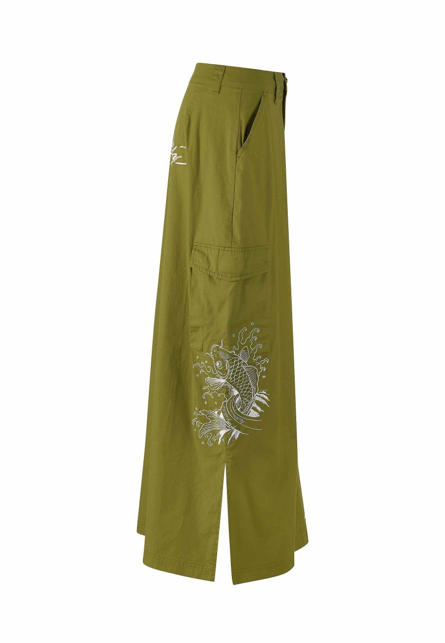 Ed Hardy Womens Koi Wave Cargo Skirt