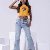 Ed Hardy Womens Doodle-Star Crop Jeans