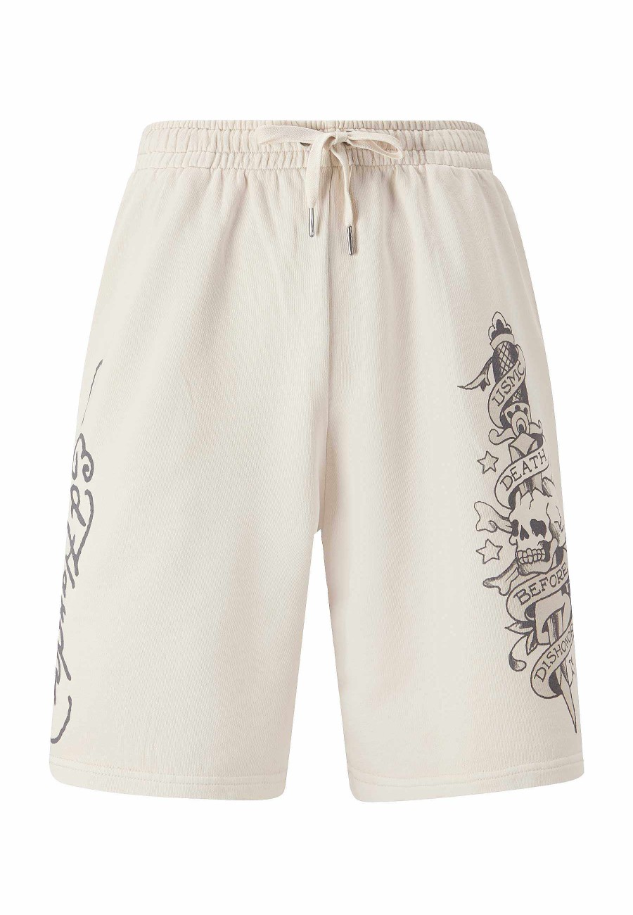 Ed Hardy Mens Death Before Mono Sweat Shorts