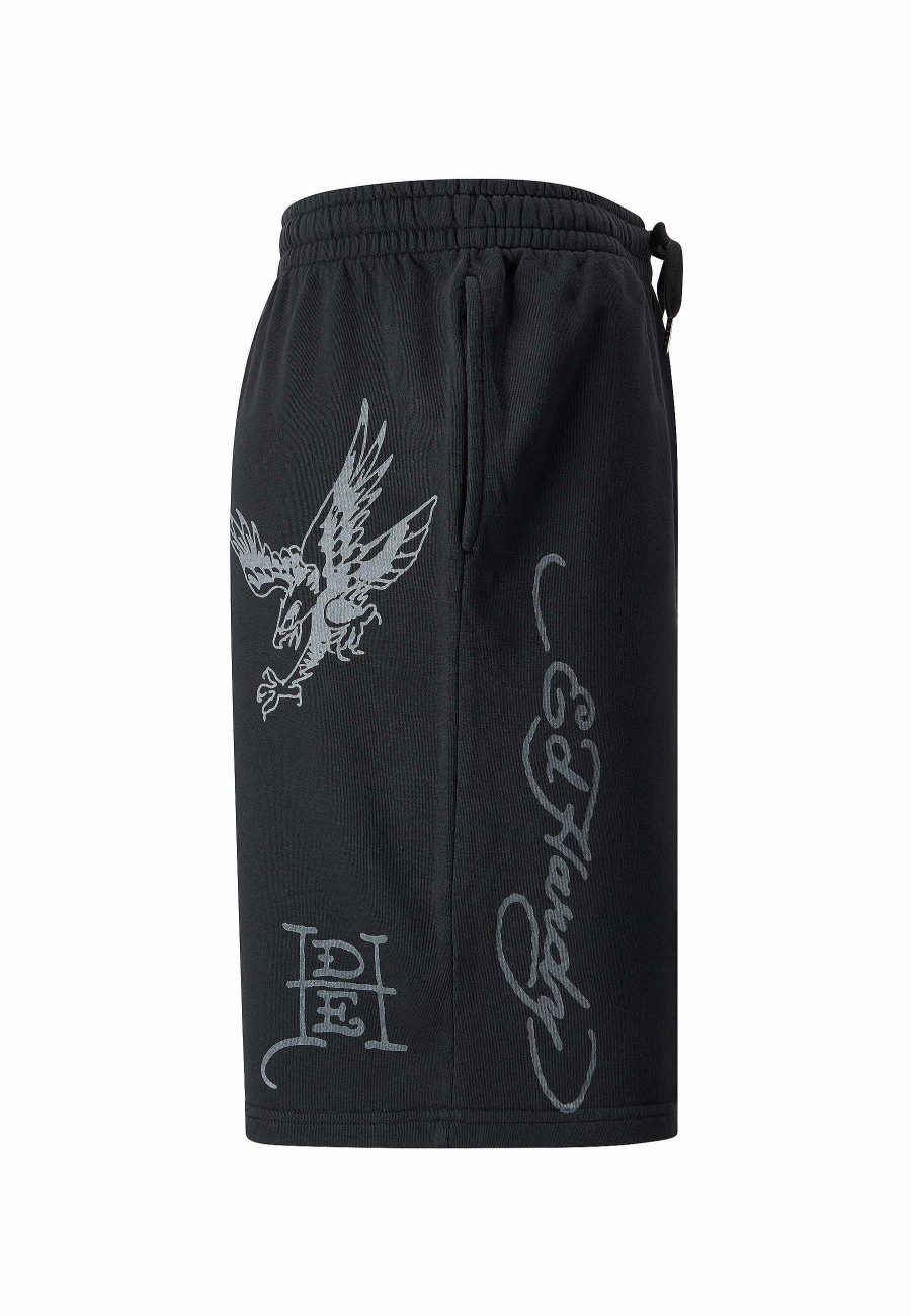 Ed Hardy Mens Death Before Mono Sweat Shorts