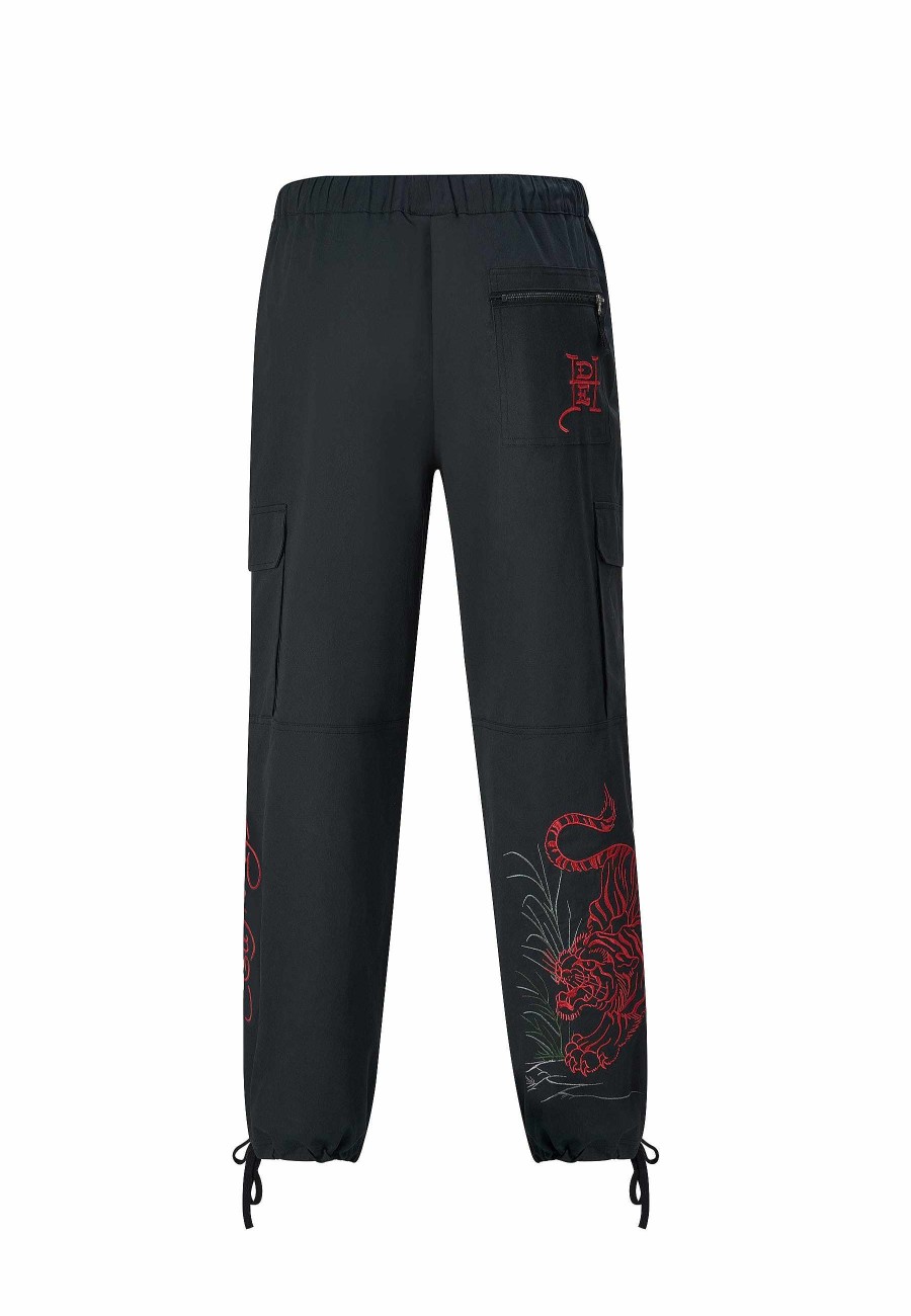 Ed Hardy Mens Jungle Tiger Cargo Pants Trousers