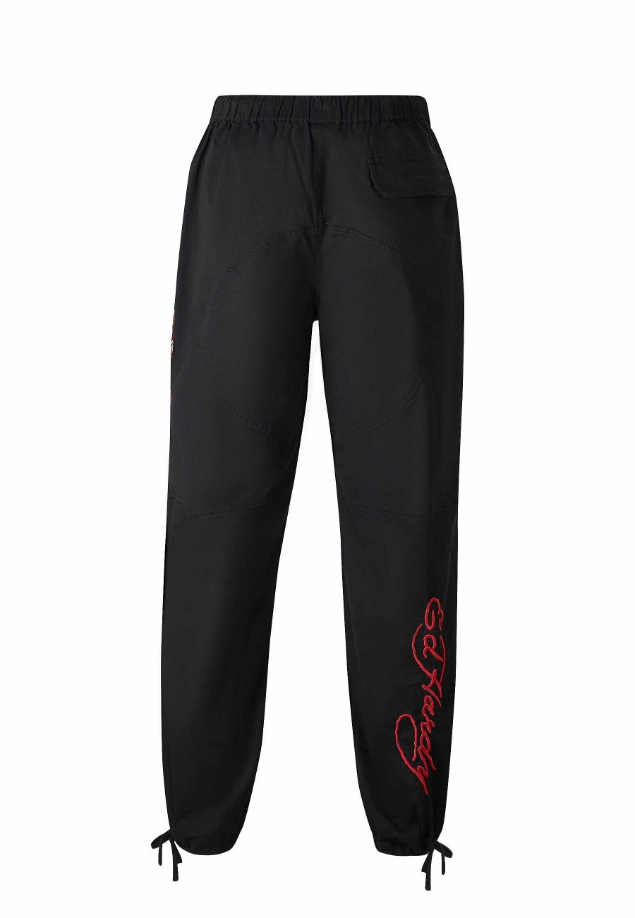 Ed Hardy Mens Snake-Viper Woven Tech Trouser