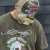 Ed Hardy Uni Love-Slow-Diamond Twill Front Mesh Trucker Cap
