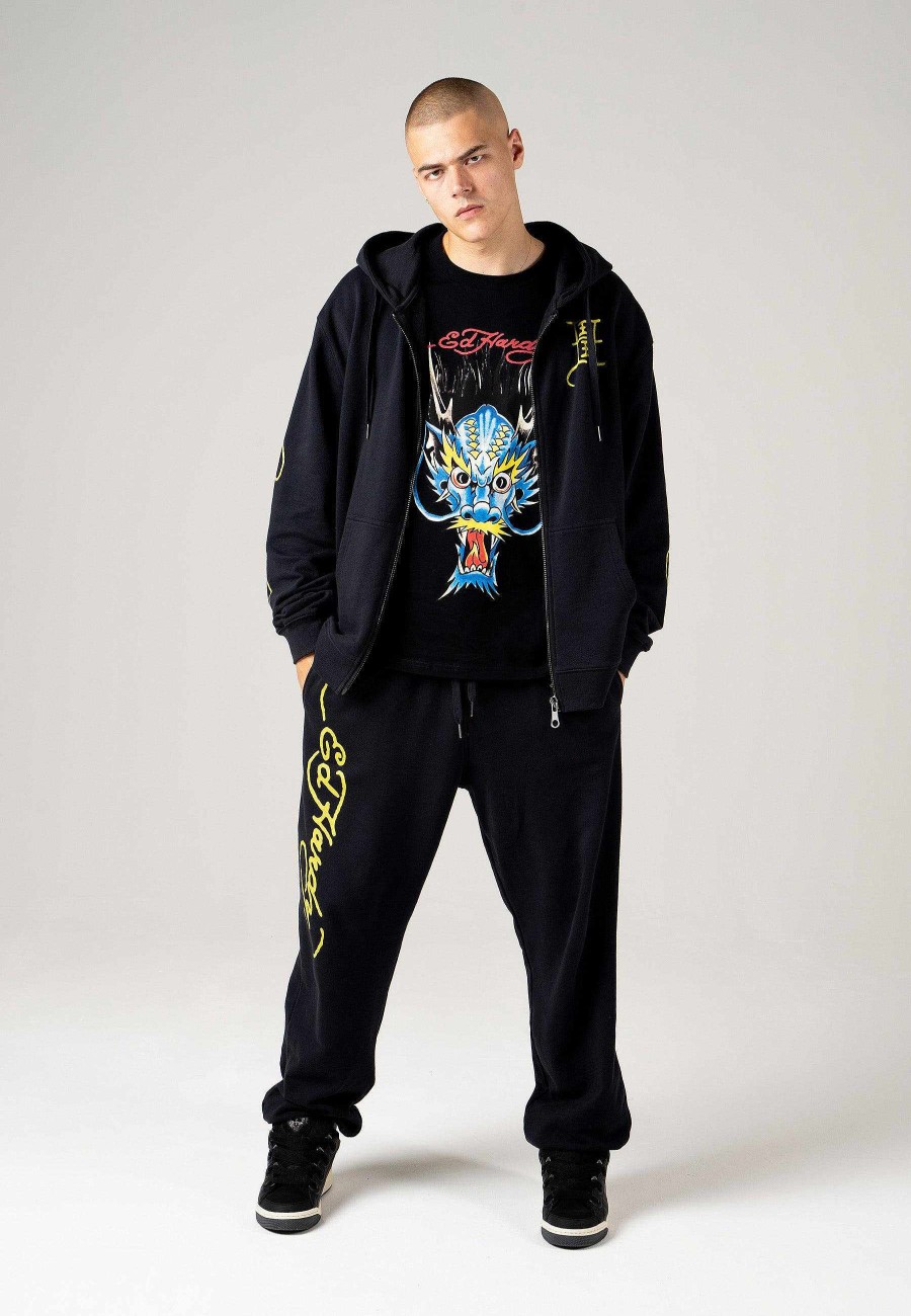 Ed Hardy Mens Back-Dragon Sweat Jogger