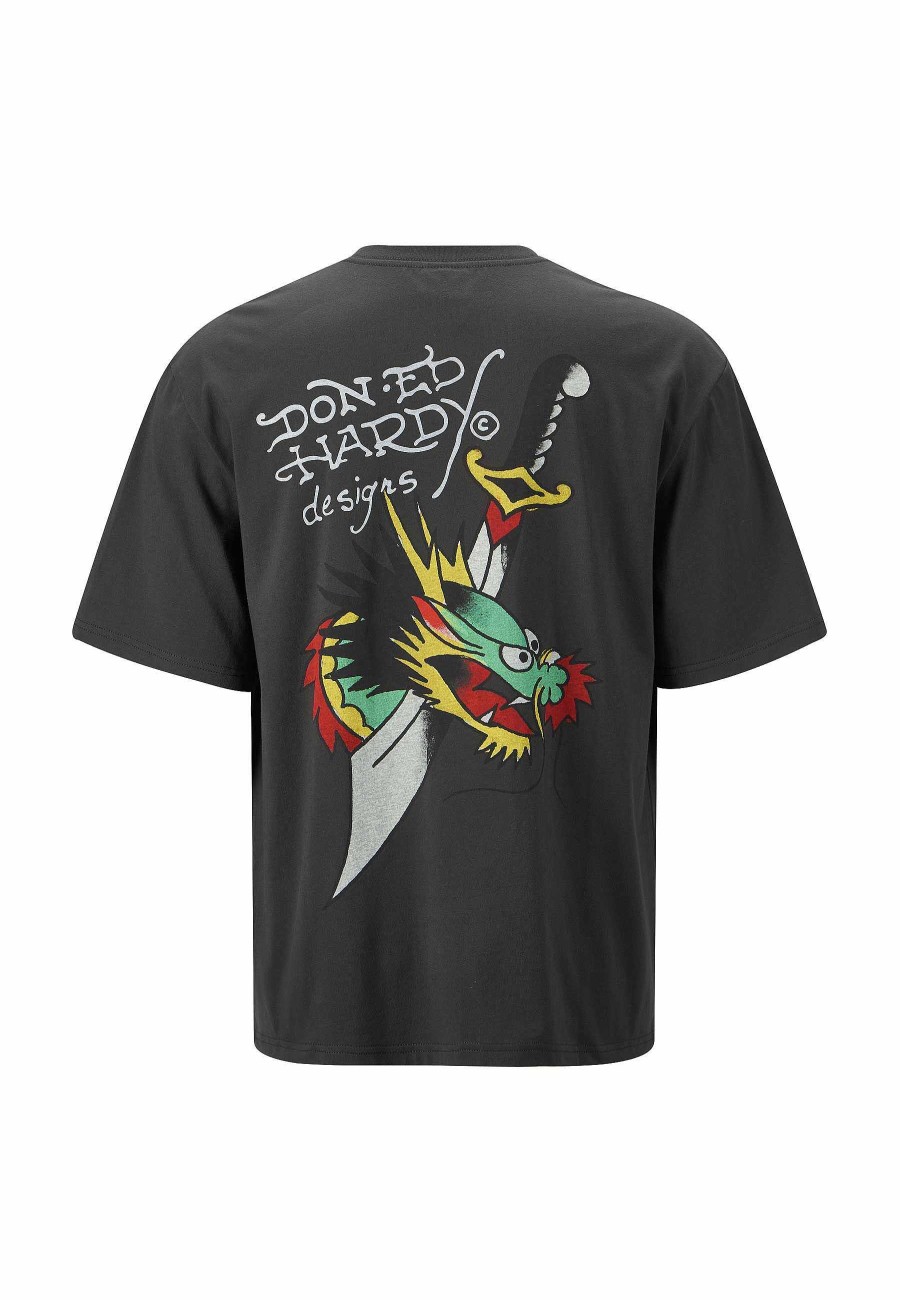 Ed Hardy Mens Drag-Blade-Back Relaxed T-Shirt