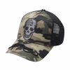 Ed Hardy Uni Skull-13 Twill Front Mesh Trucker Cap