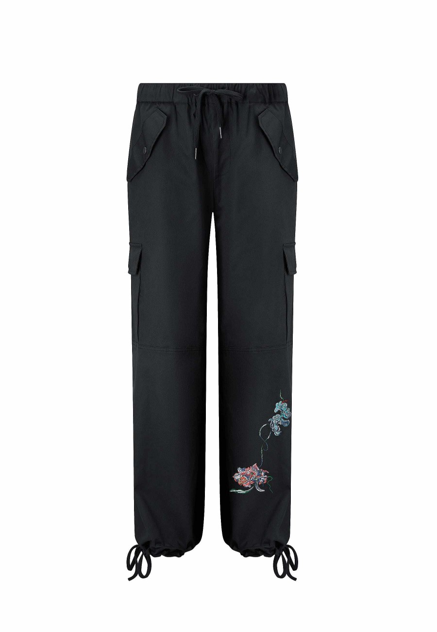 Ed Hardy Womens Mystic Panther Cargo Pants Trousers