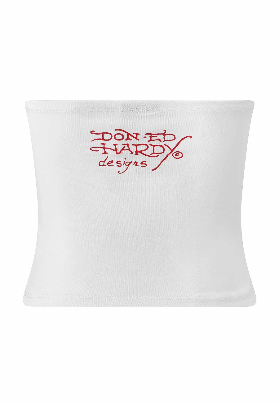 Ed Hardy Womens Panther Prey Bandeau Crop