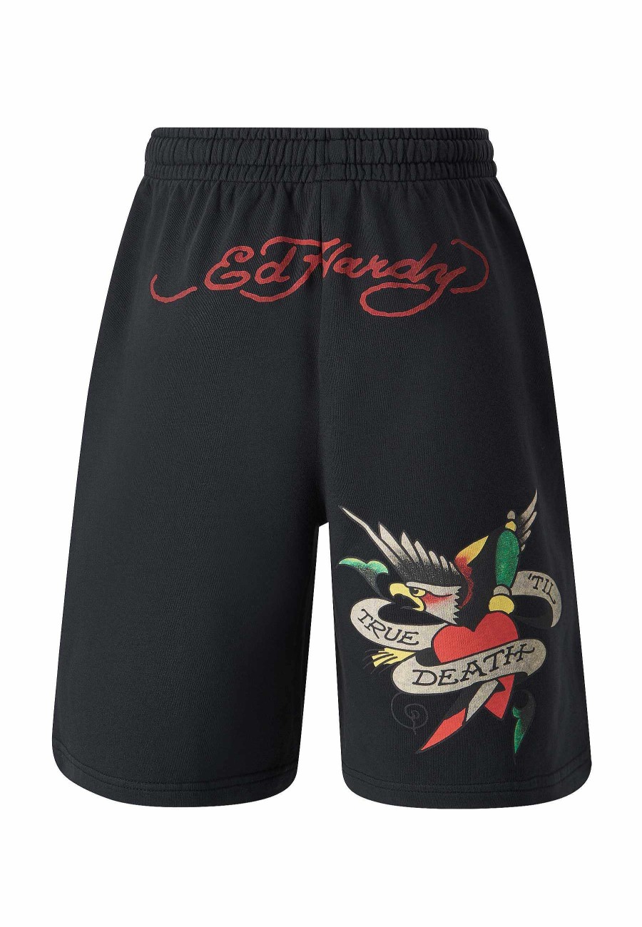 Ed Hardy Mens True Till Death Sweat Shorts