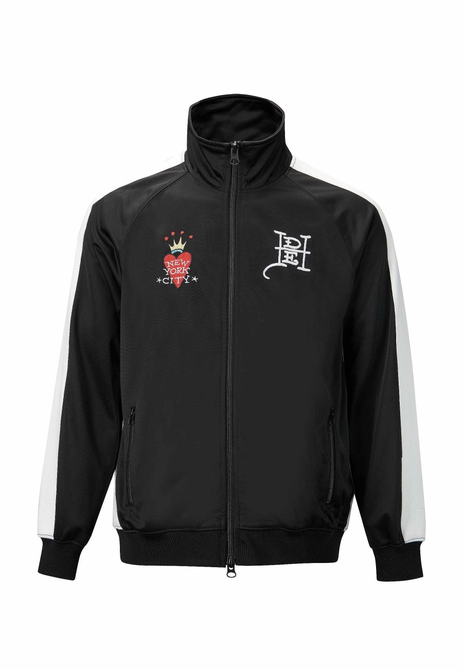 Ed Hardy Mens New-York-Skull Tricot Track Top