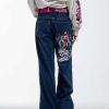 Ed Hardy Womens Ny City Xtra Oversized Denim Trousers Jeans