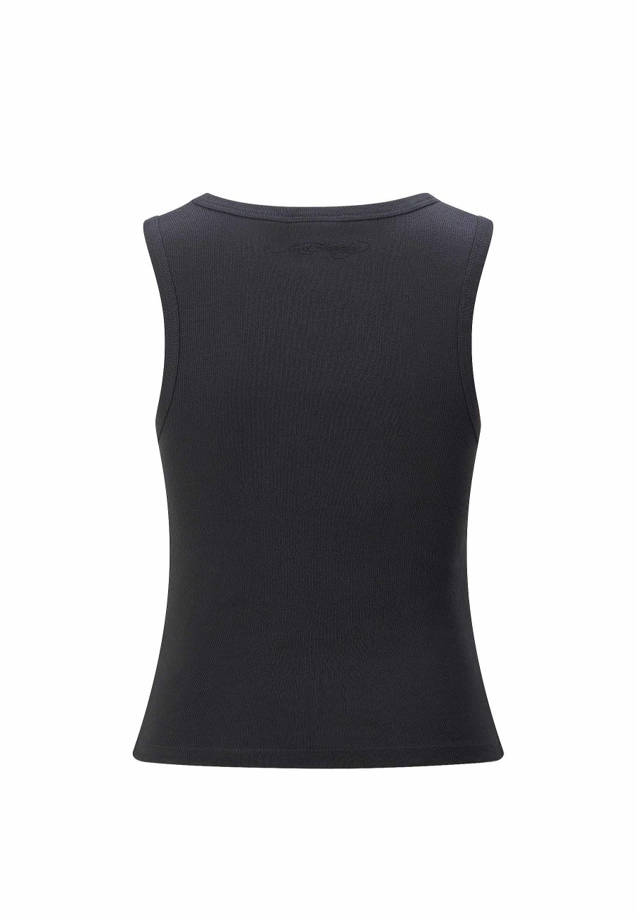 Ed Hardy Womens Good-Pussy Cropped Vest