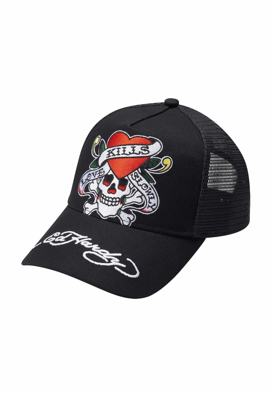 Ed Hardy Uni Love-Slowly Twill Front Mesh Trucker Cap