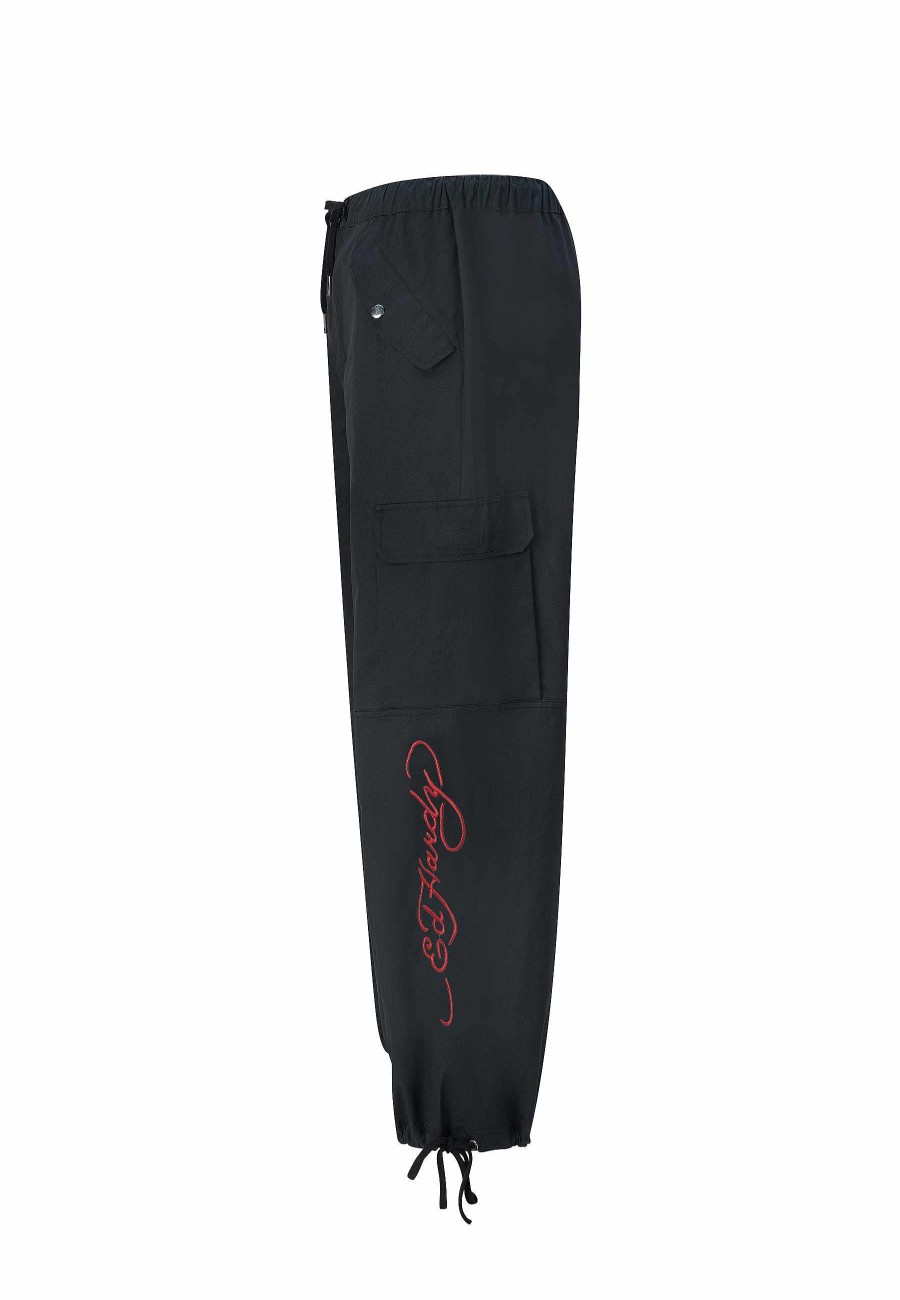 Ed Hardy Mens Destiny Skull Wings Cargo Pants Trousers