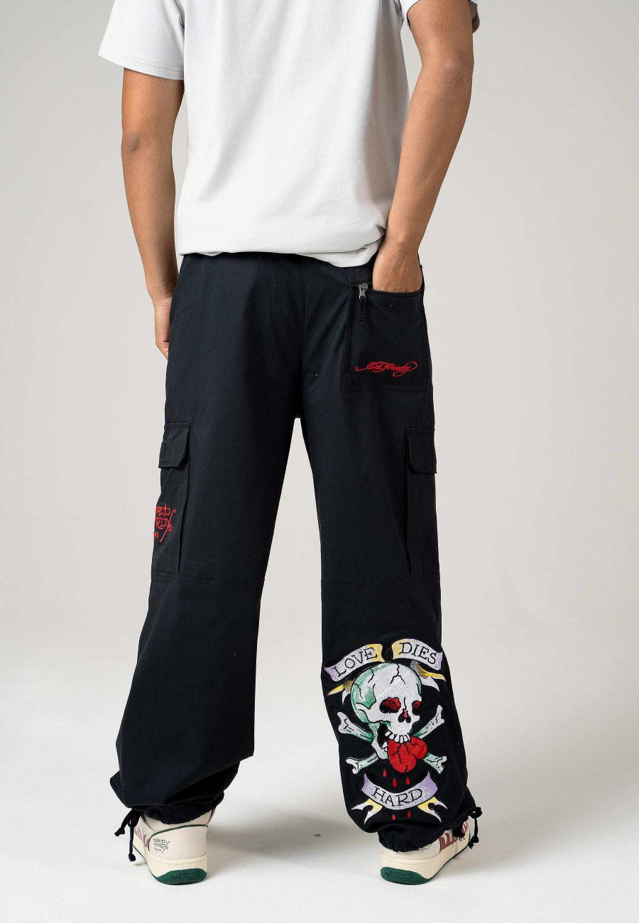 Ed Hardy Mens Love Dies Hard Cargo Pants Trousers