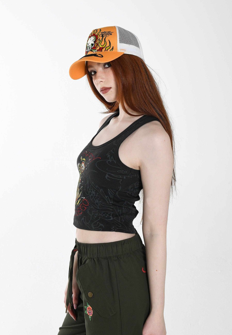 Ed Hardy Womens San-Diego-Koi Vest