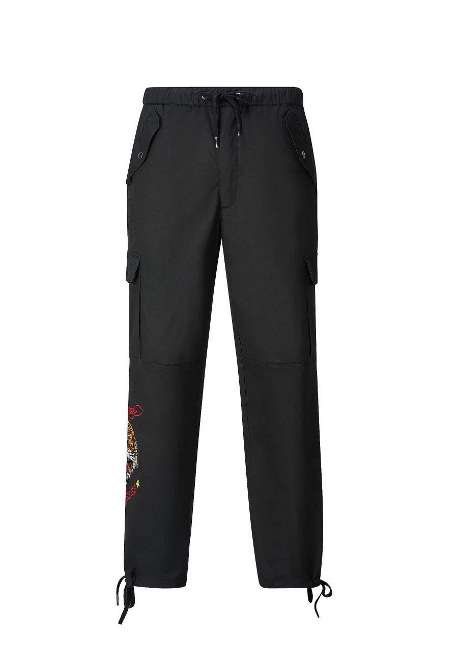 Ed Hardy Mens Roar Tiger Cargo Pants Trousers