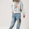 Ed Hardy Mens Golden-Eagle Tattoo Graphic Denim Trousers Jeans