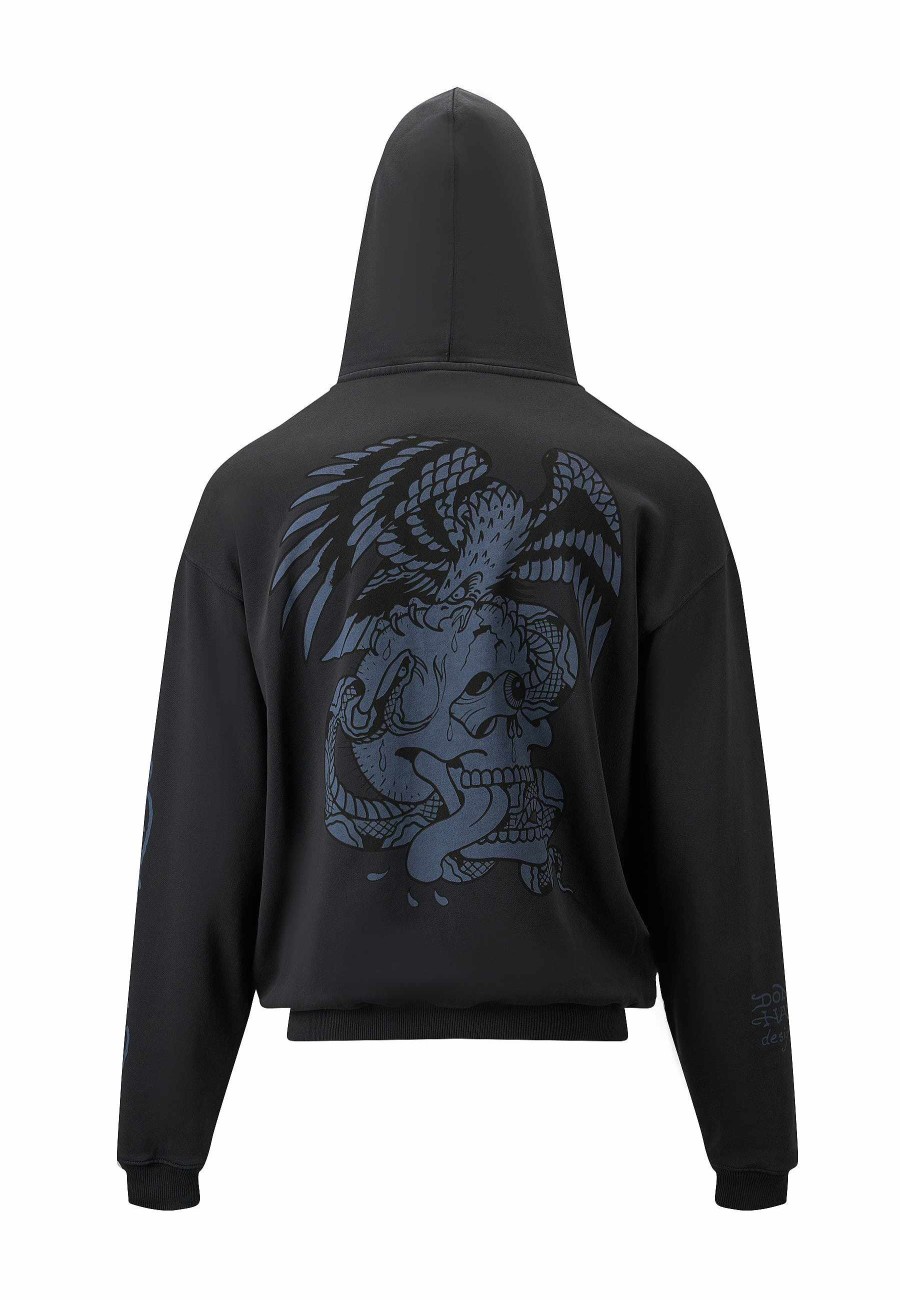 Ed Hardy Mens Eye-Ball Graphic Hoodie