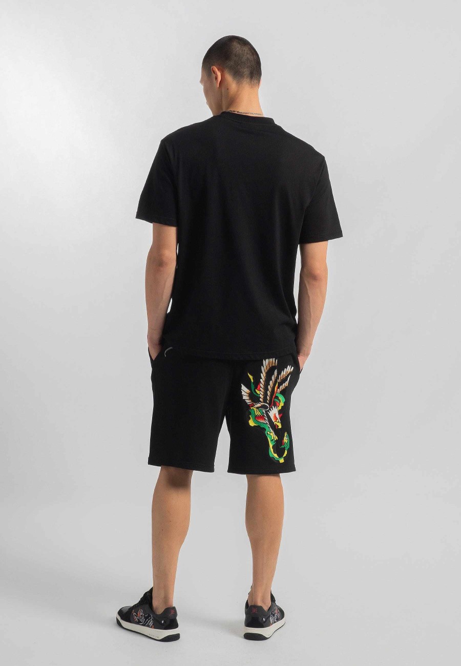 Ed Hardy Mens Double-Vintage-Eagle-Snake Tshirt