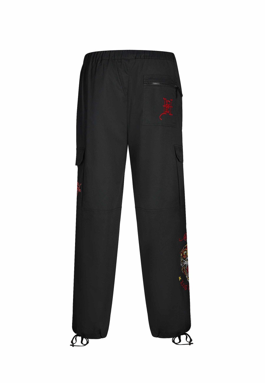 Ed Hardy Mens Roar Tiger Cargo Pants Trousers
