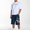 Ed Hardy Mens True Till Death Denim Jorts Shorts