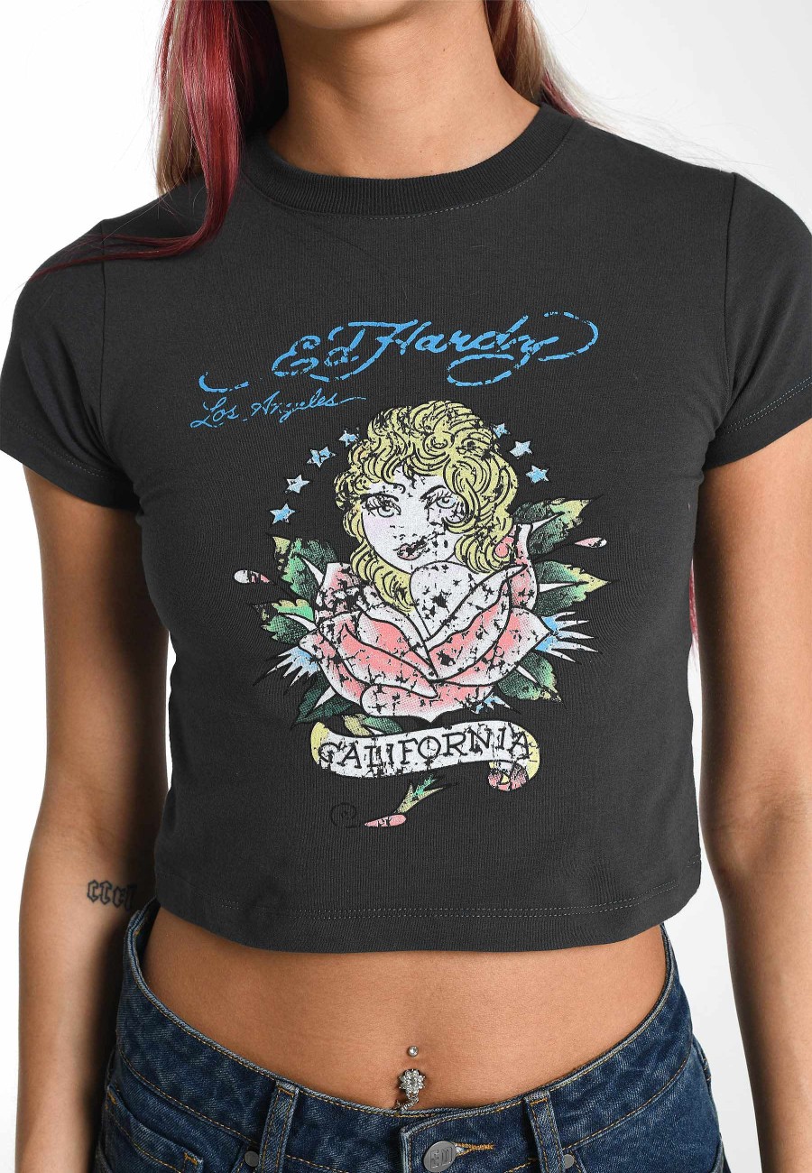 Ed Hardy Womens California Dreamer Baby T-Shirt