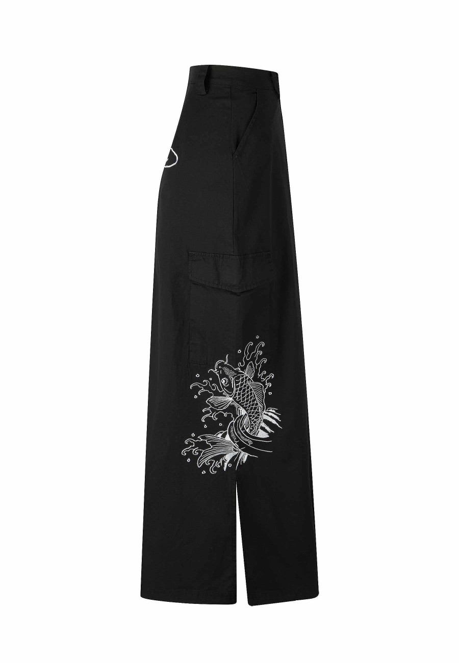 Ed Hardy Womens Koi Wave Cargo Skirt