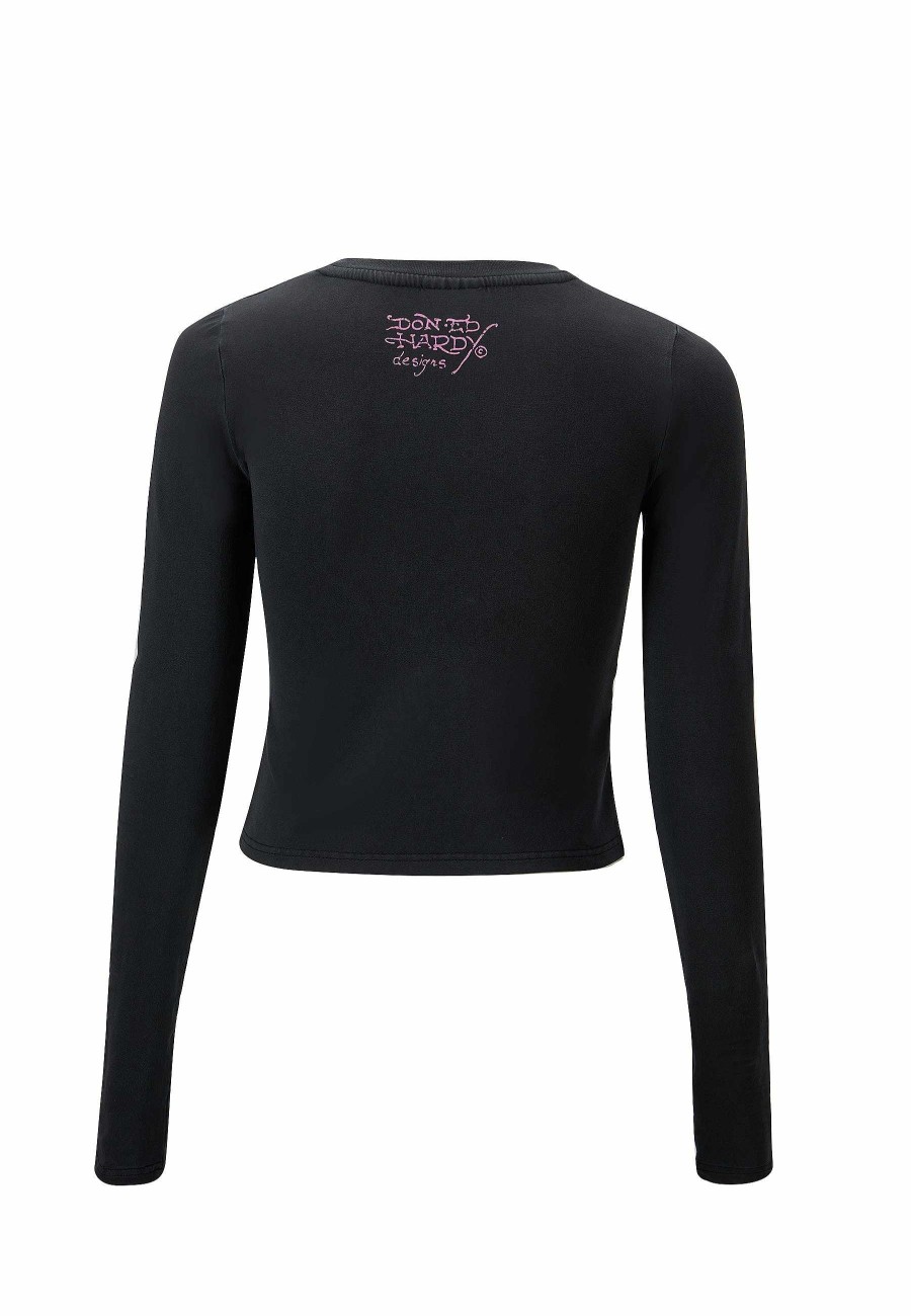 Ed Hardy Womens Love Runs Wild Long Sleeve T-Shirt