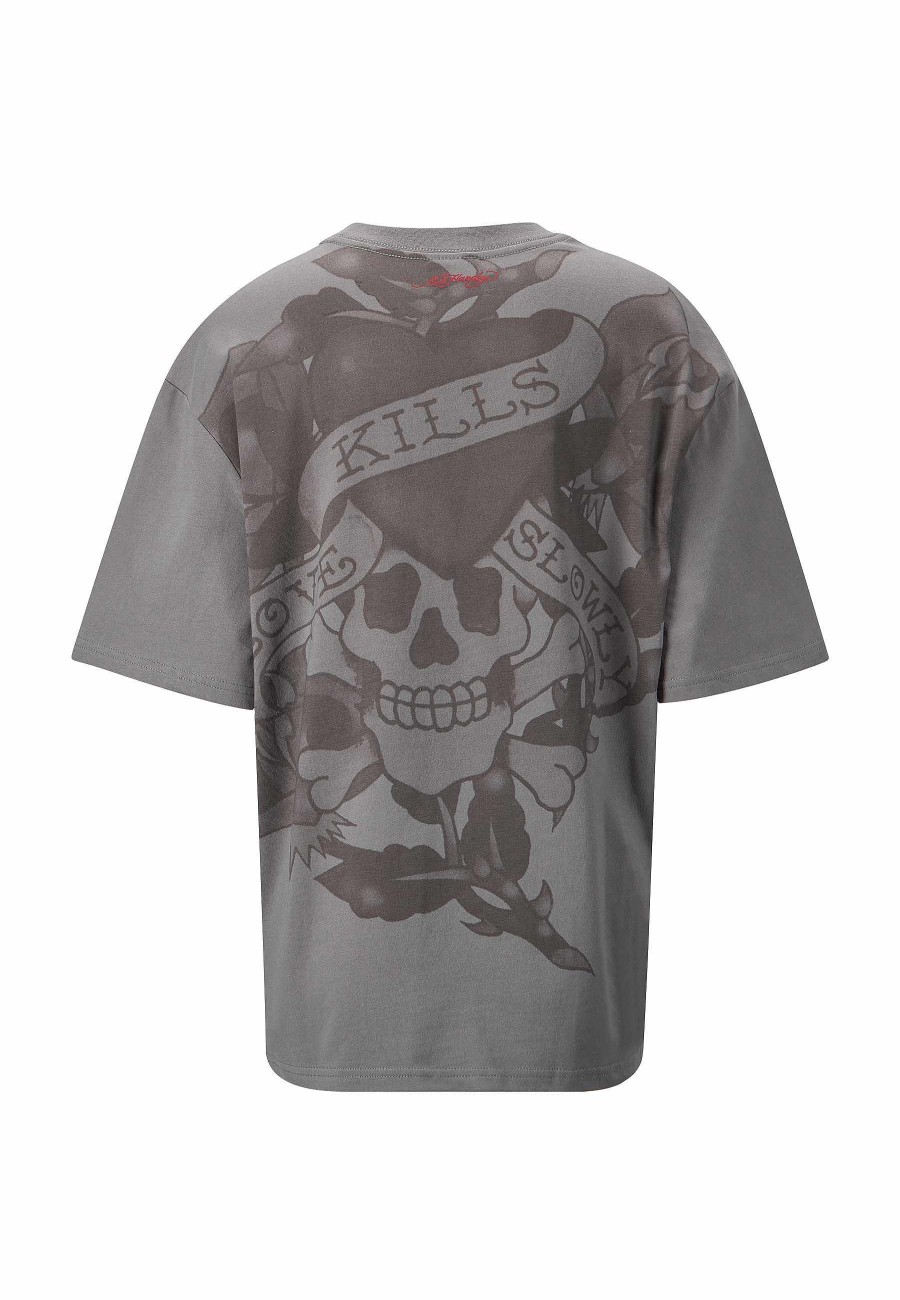 Ed Hardy Womens Kills Slowly Relaxed T-Shirt