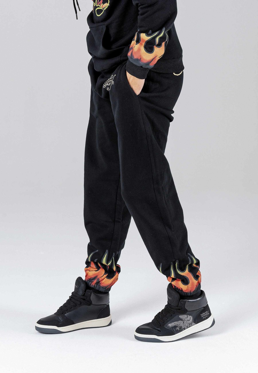 Ed Hardy Mens Lightning-Fire Sweat Jogger