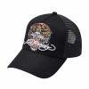 Ed Hardy Uni Ed-Roar Twill Front Mesh Trucker Cap