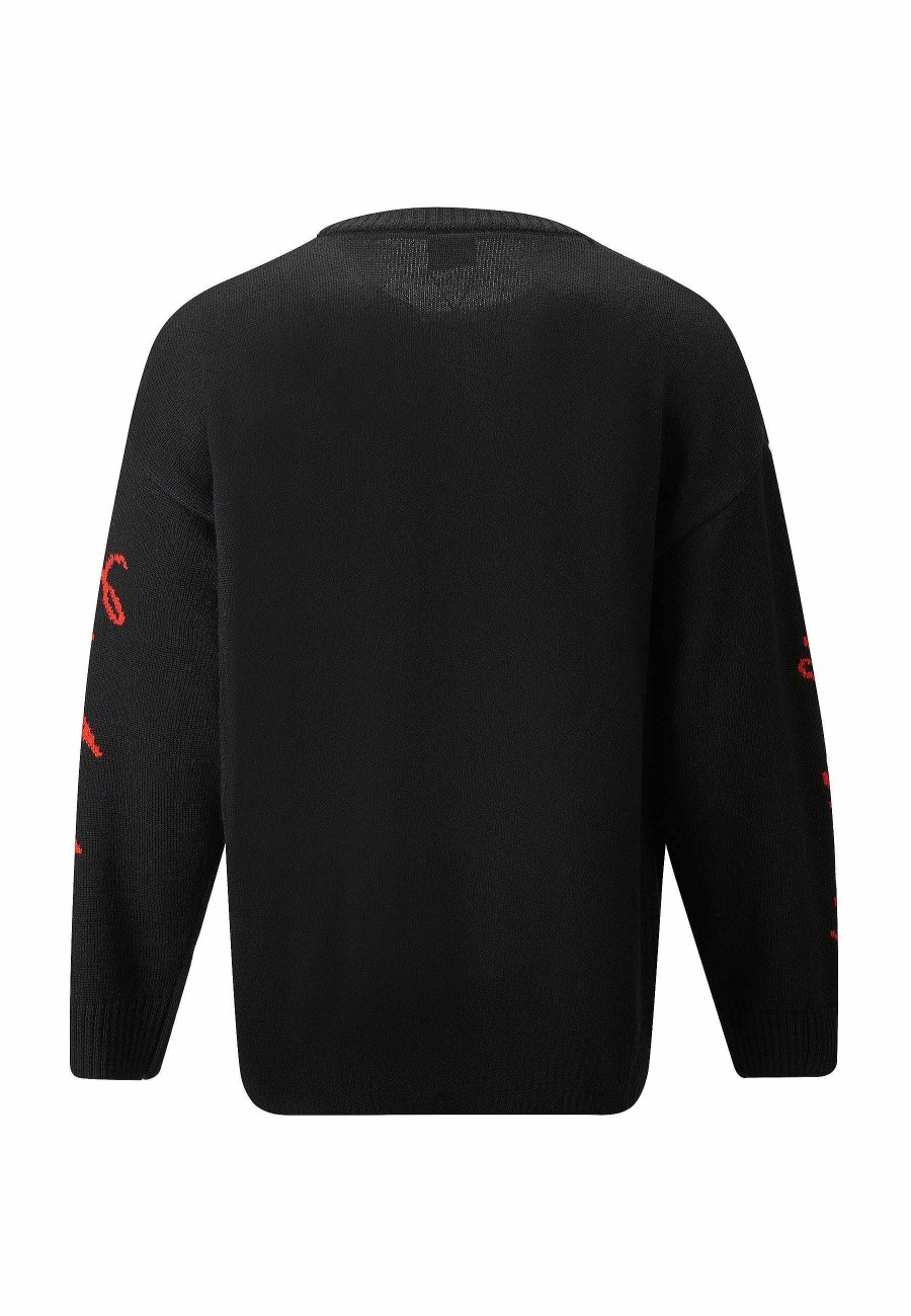 Ed Hardy Mens Love Kill La Jaquard Knitted Jumper