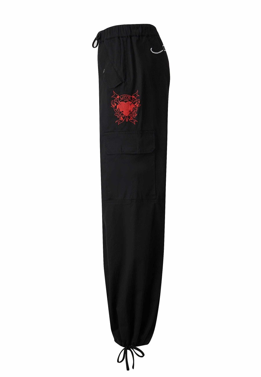 Ed Hardy Womens Brave Heart Cargo Trouser