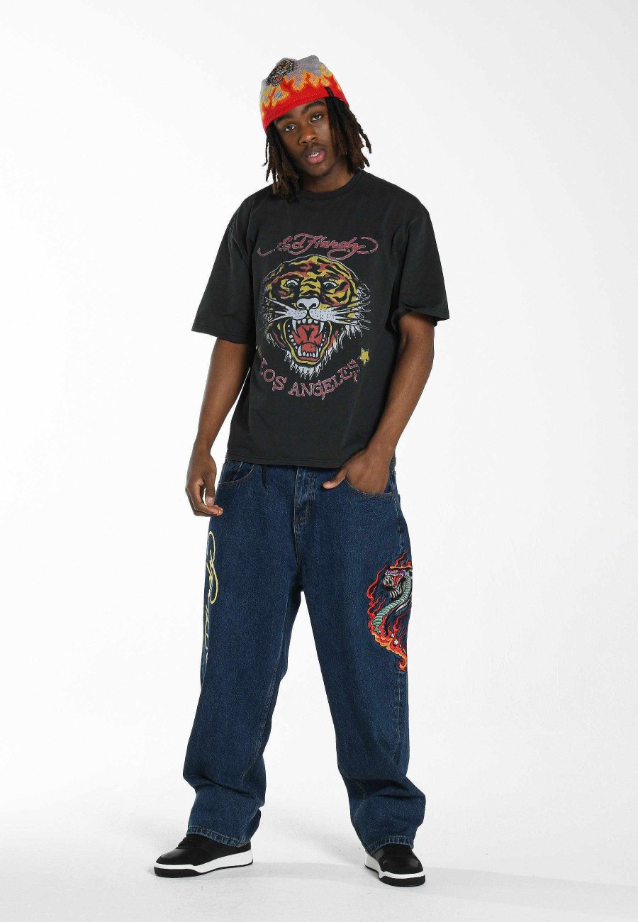Ed Hardy Mens La-Tiger-Vintage T-Shirt