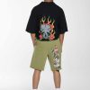 Ed Hardy Mens Nyc Skull Sweat Shorts