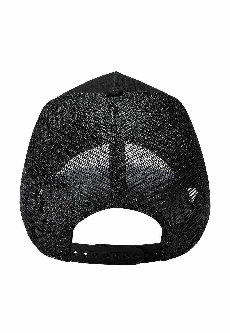 Ed Hardy Uni Panther-Rose Twill Front Mesh Trucker Cap