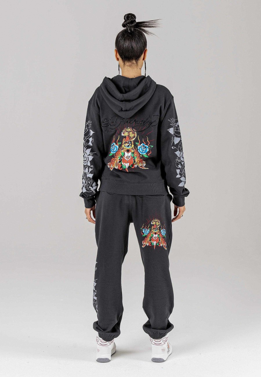 Ed Hardy Womens Crawling-Tiger Sweat Jogger